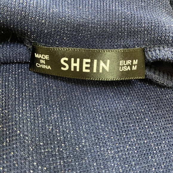 SHEIN Midi Dress in Navy Blue Size M - Picture 7 of 8